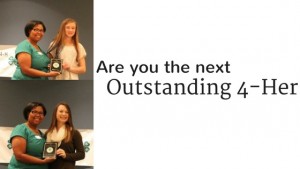 Cover photo for Are You the Next Outstanding 4-Her?