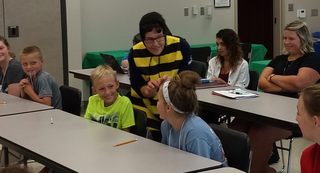 Union County Master Gardener Volunteers teaching 4H summer camp kids