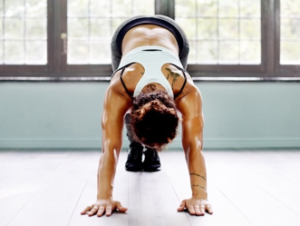 woman in yoga pose