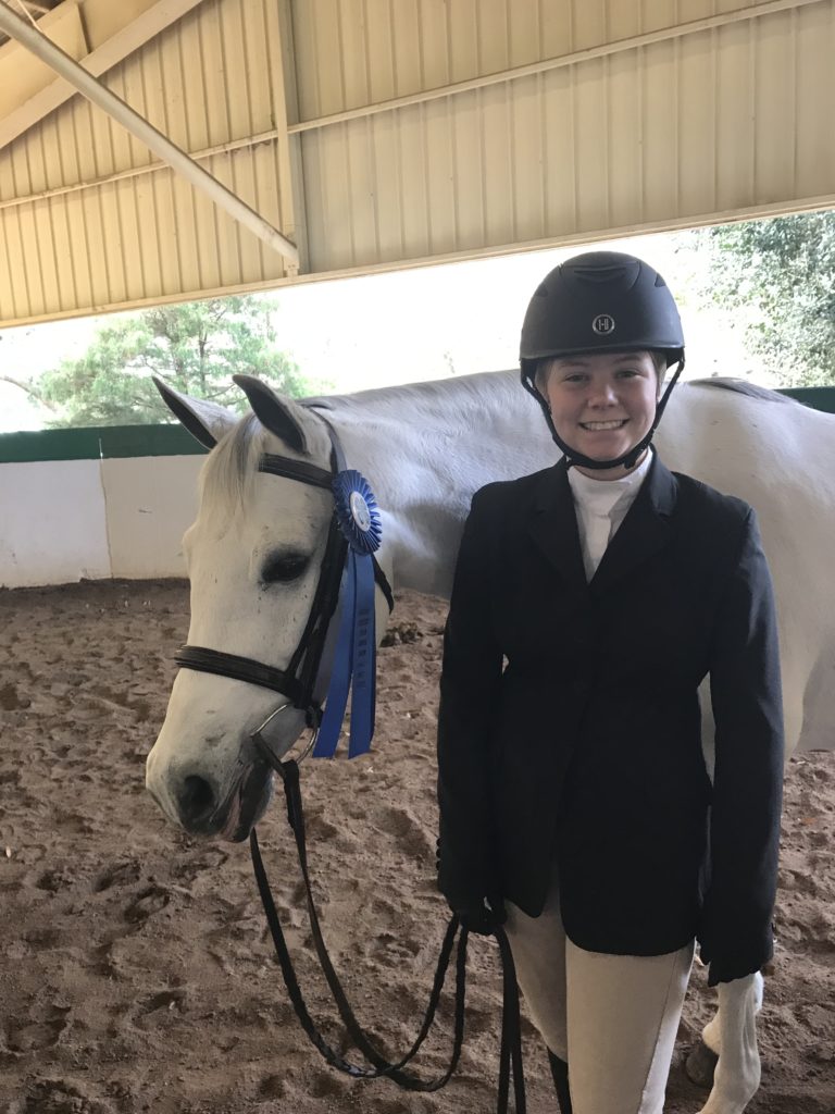 Hannah Williams and her horse