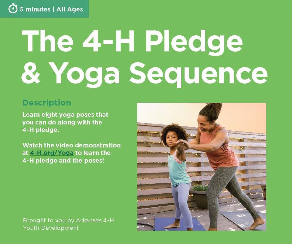 The 4-H Pledge and Yoga
