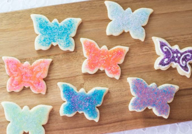 butterfly shaped sugar cookies