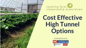 Cover photo for Cost Effective High Tunnel Options Webinar July 1