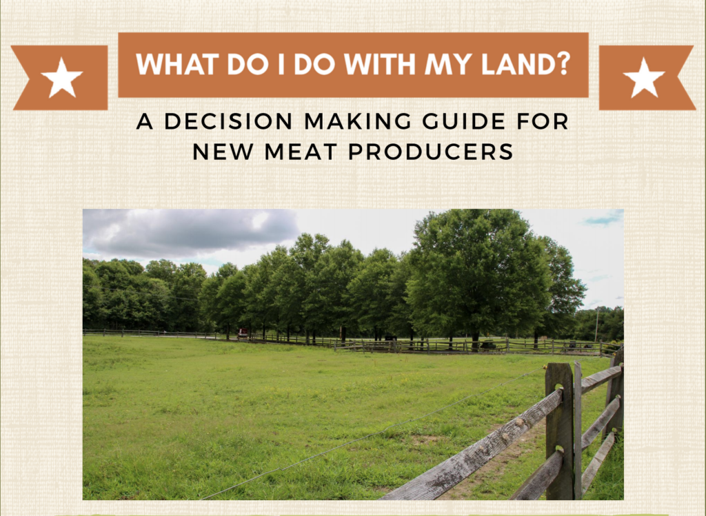Screen shot of infographic - pasture with trees and wooden fence.