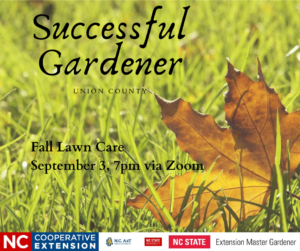 flyer for 9/3/20 successful gardener class