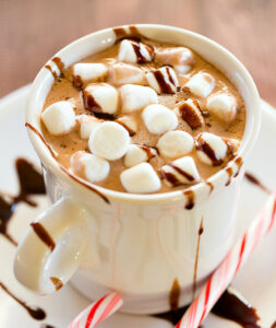 Hot chocolate with marshmallows