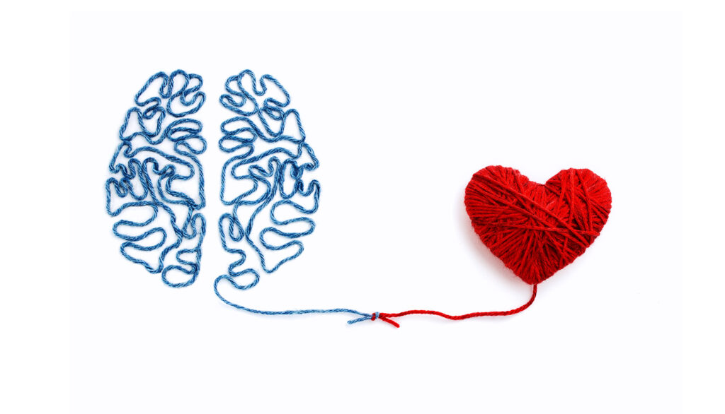 Brain and Heart Connected via thread
