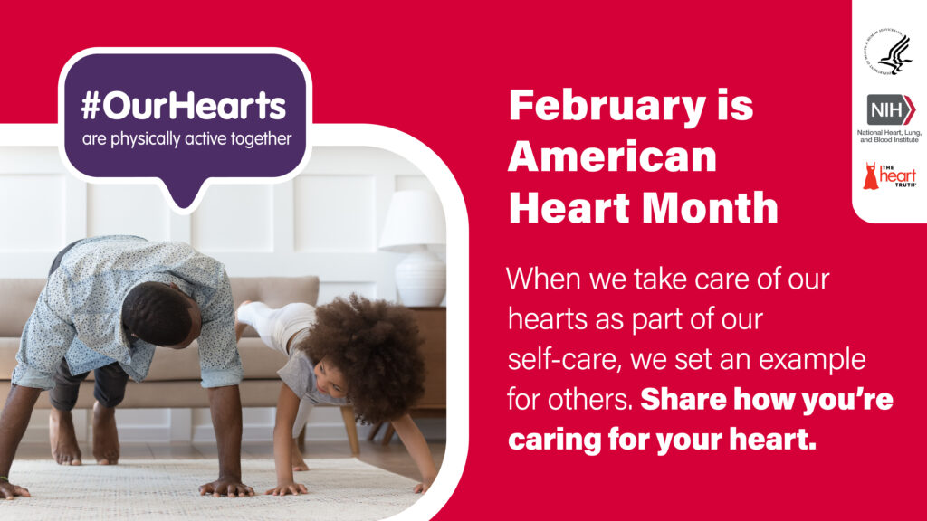 Family doing Yoga at Home - American Heart Month