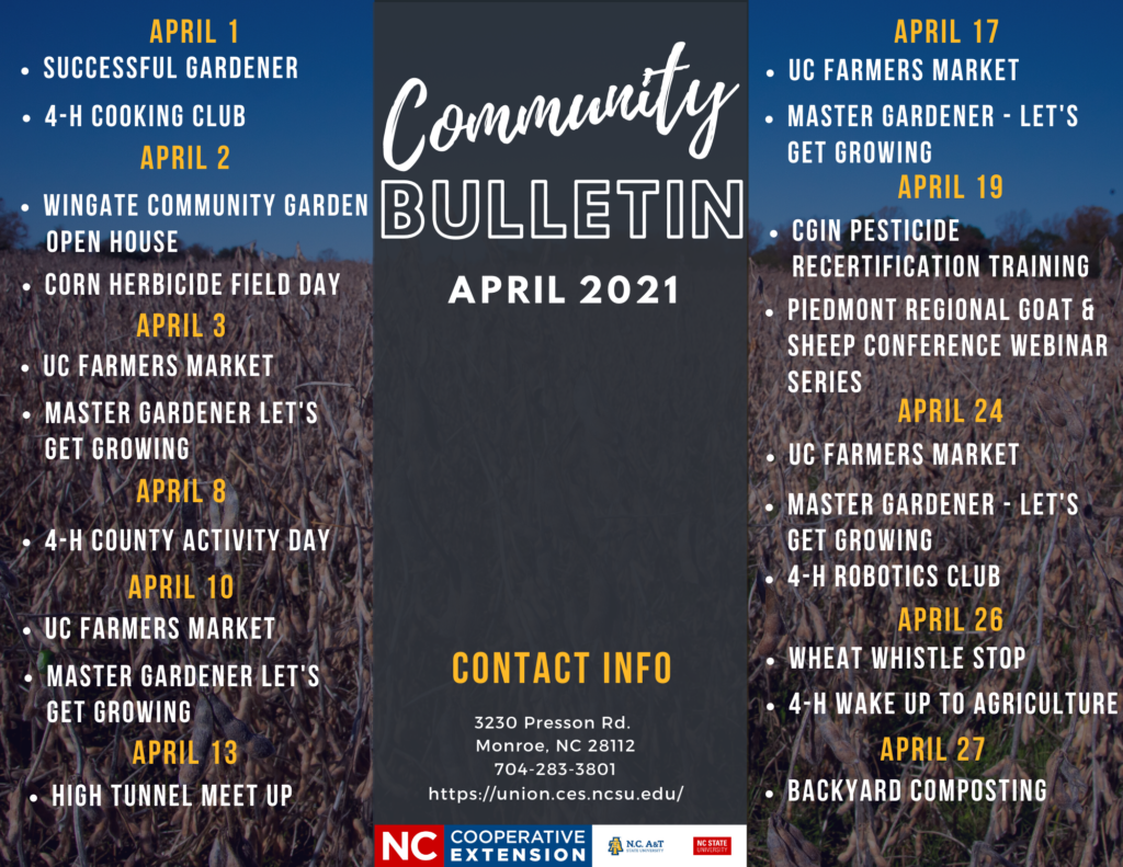 April 2021 - Community Bulletin
