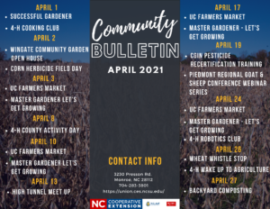 April 2021 - Community Bulletin