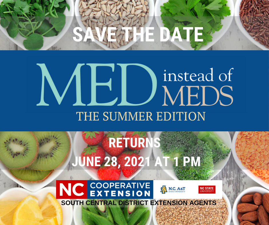 Med Instead of Meds Poster with Foods