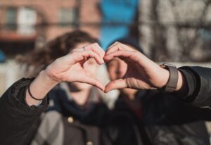 Couple Making Heart with their Hands