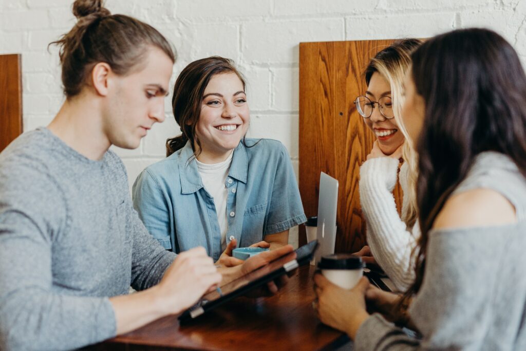 Group of Friends Sitting and Talking, Social Wellness, How to Build Healthy Relationships, Healthy Relationship Tips, Anxiety, How to Make New Friends