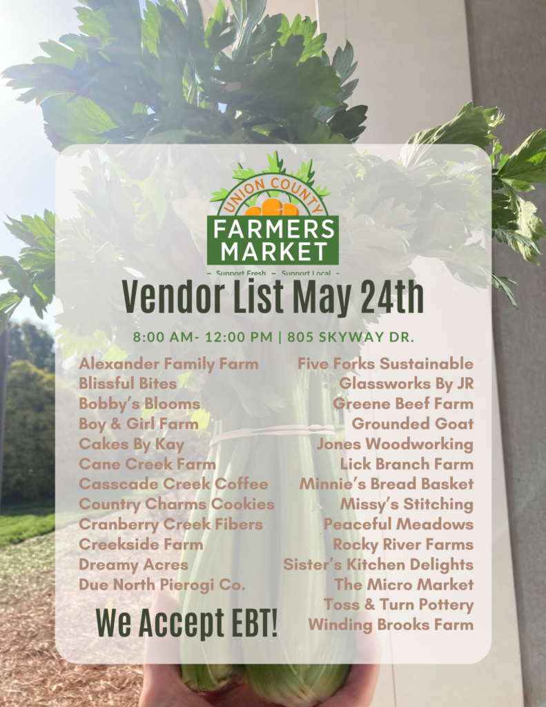 Come out and support over 25 local vendors this Saturday!