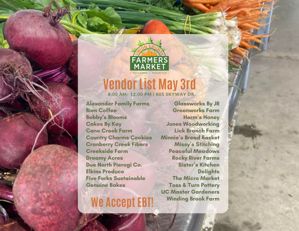 Come out and support over 25 local vendors this Saturday!