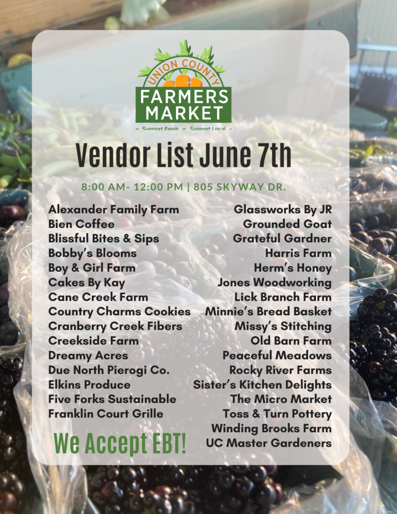 Come shop over 25 local vendors this Saturday! The market is overflowing with local goodness!